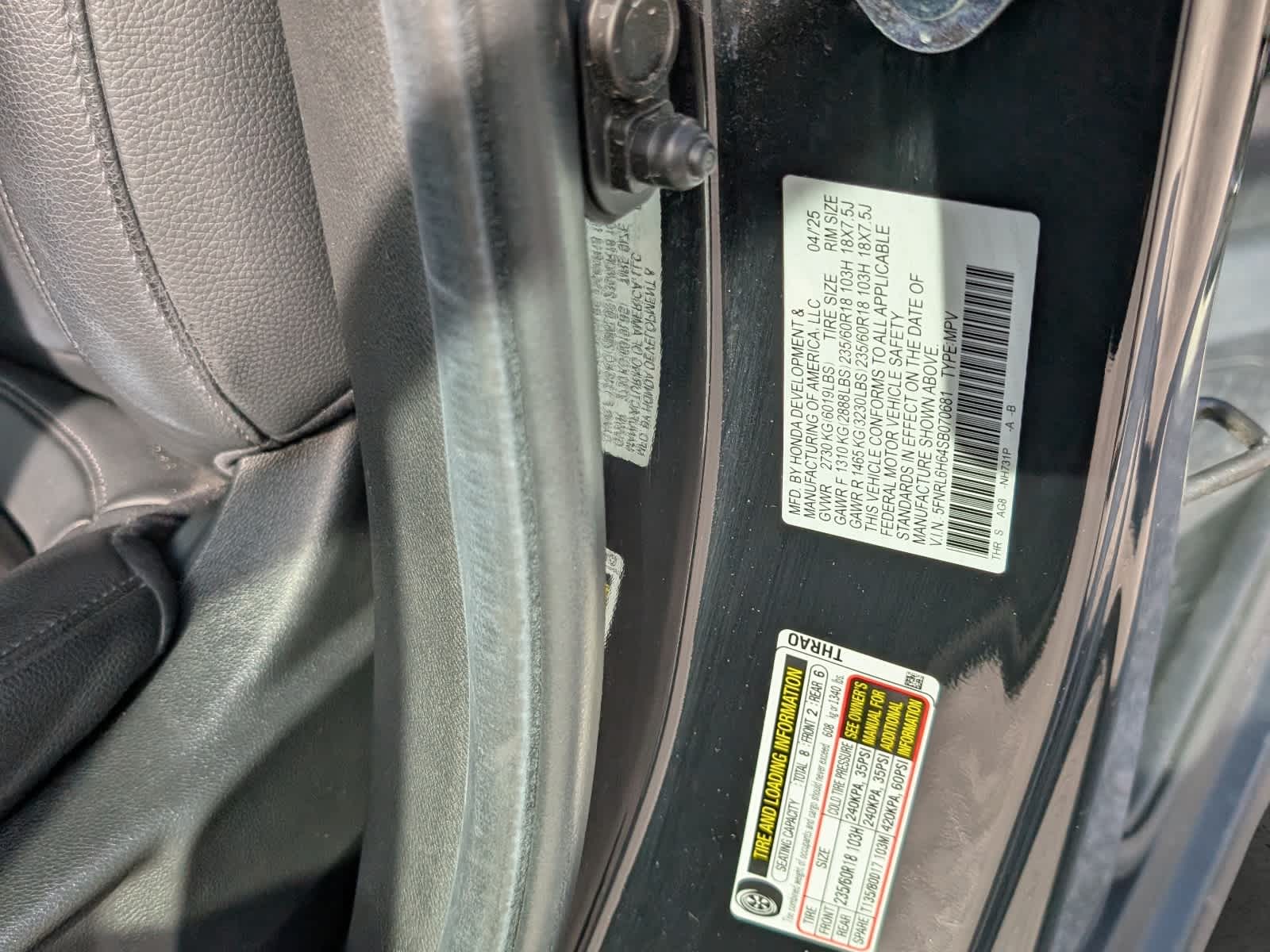 2025 Honda Odyssey EX-L - Photo 17