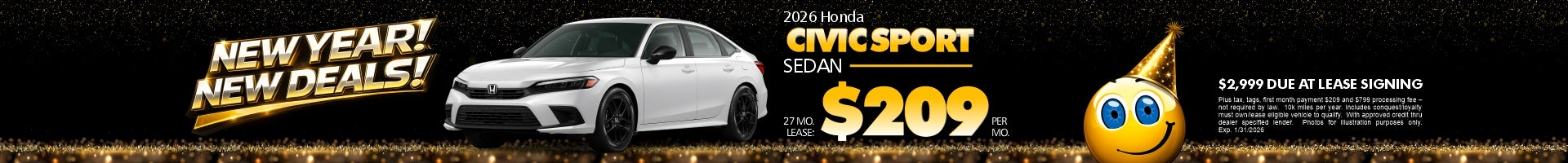 2025 Civic Sport Lease for $209/mo