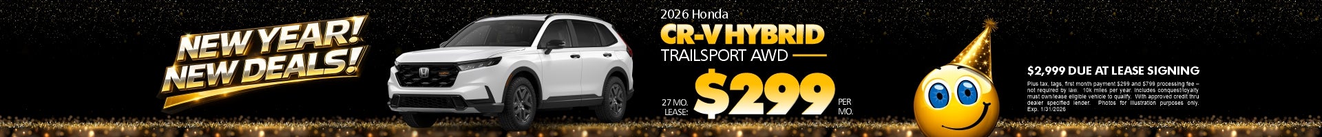 2025 CR-V Hybrid SE lease for $299/mo