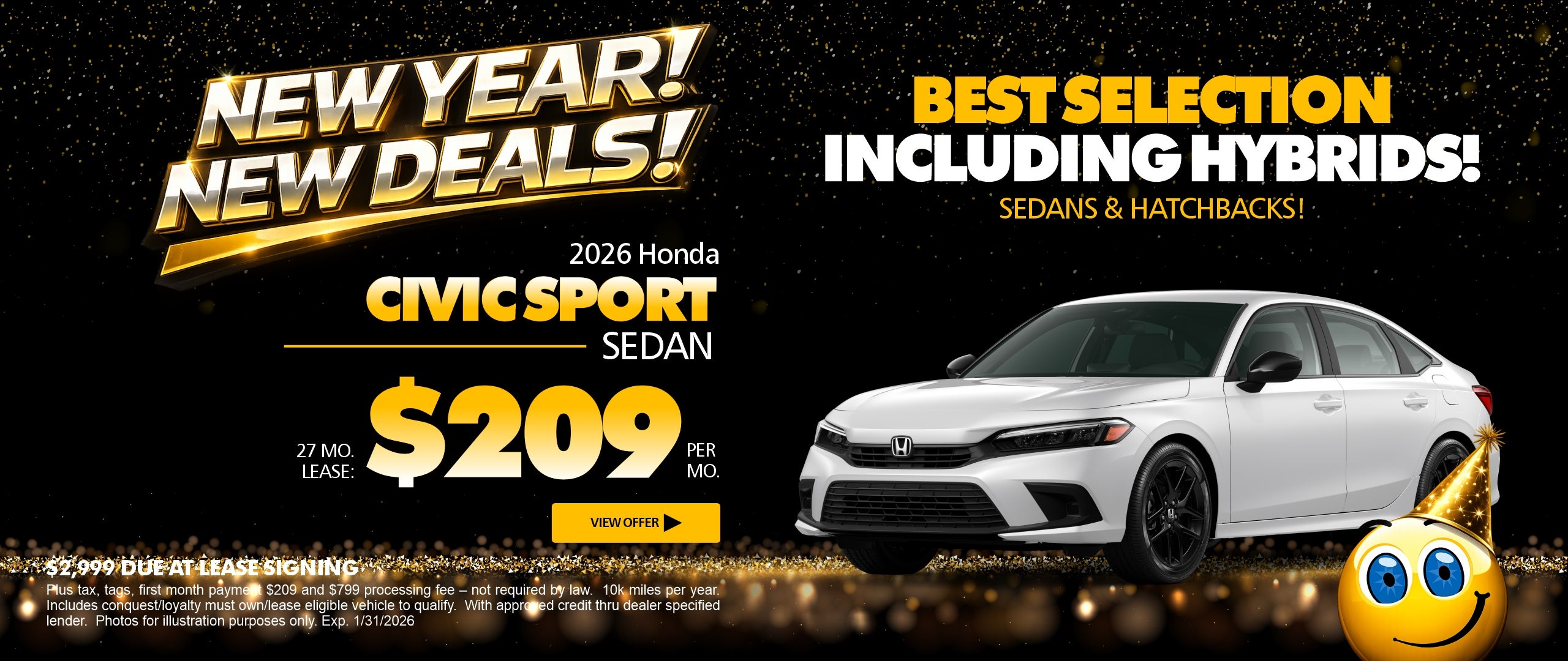 Lease for $209/mo for 27 mos