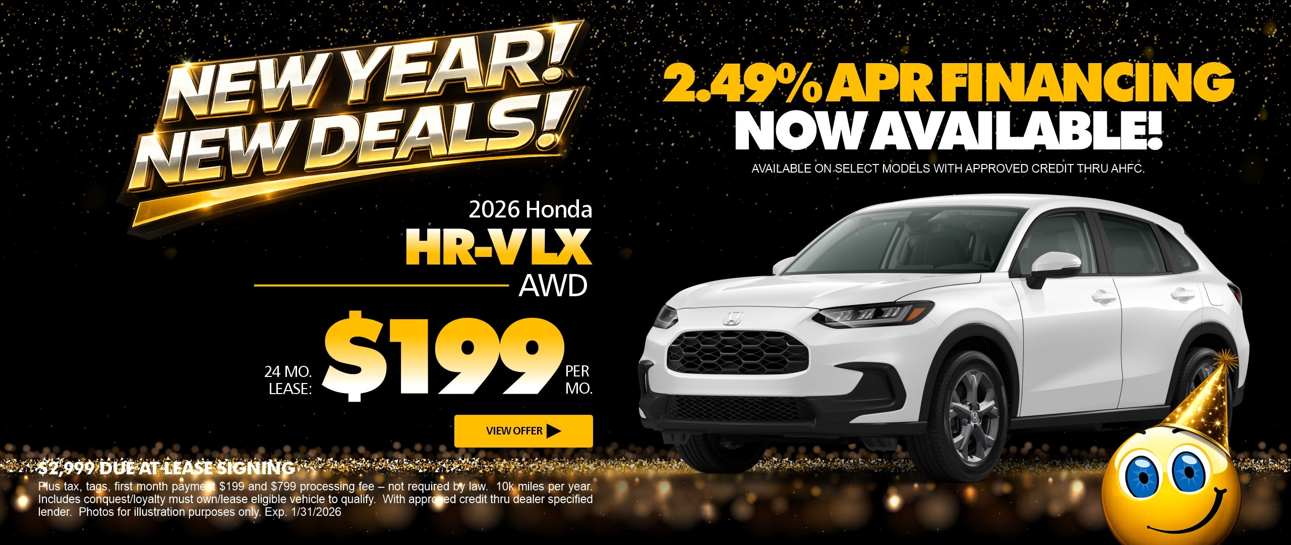 Lease for $199/mo for 24 mos