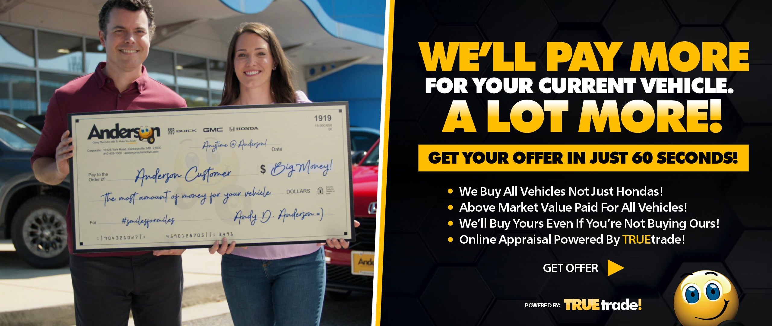 We'll pay more for your vehicle