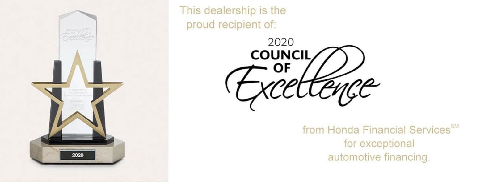 Award recognizing the Council of Excellence for outstanding contributions and achievements in their field.